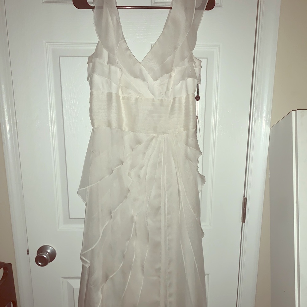 White evening dress